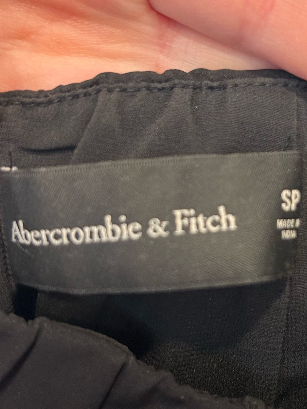 Abercrombie & Fitch Ruched Black Strappy Back Midi Dress with Side Slit - Picture 11 of 11